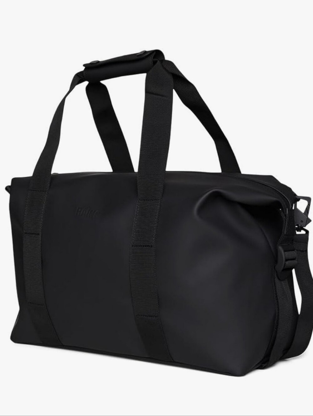 NWT RAINS Hilo Weekend Bag Small Waterproof Travel Duffle Bag Black